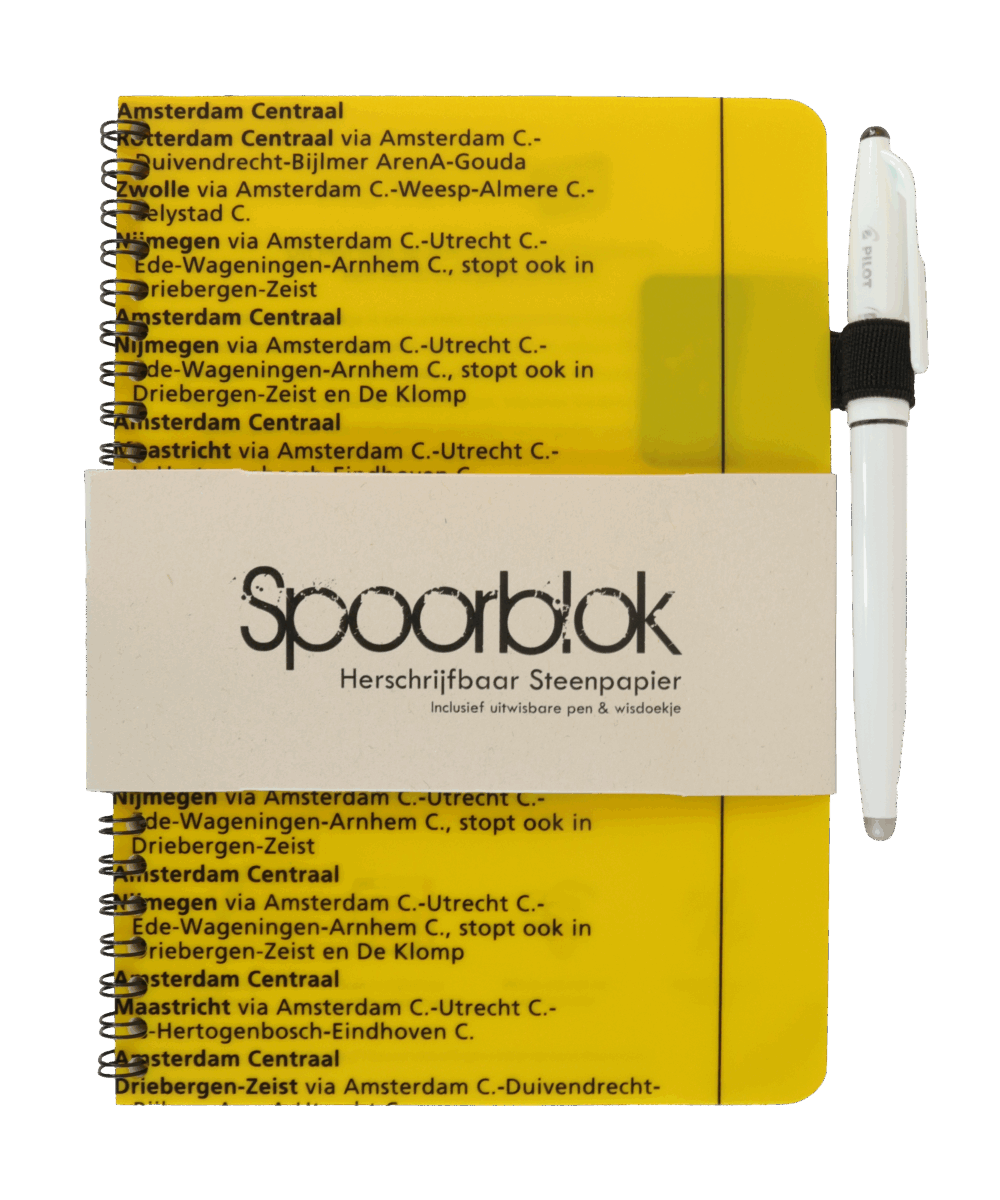 Spelblok met uitwisbare pen en wisdoekje, herbruikbaar en ideaal voor aantekeningen.